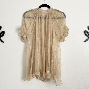 Free People Tulle Swing Top | Size Small